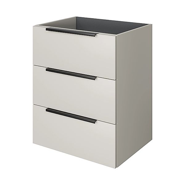 Pelipal Waschbeckenunterschrank Quantum 07 Kaschmir Matt 59 cm 3 Auszüge günstig online kaufen