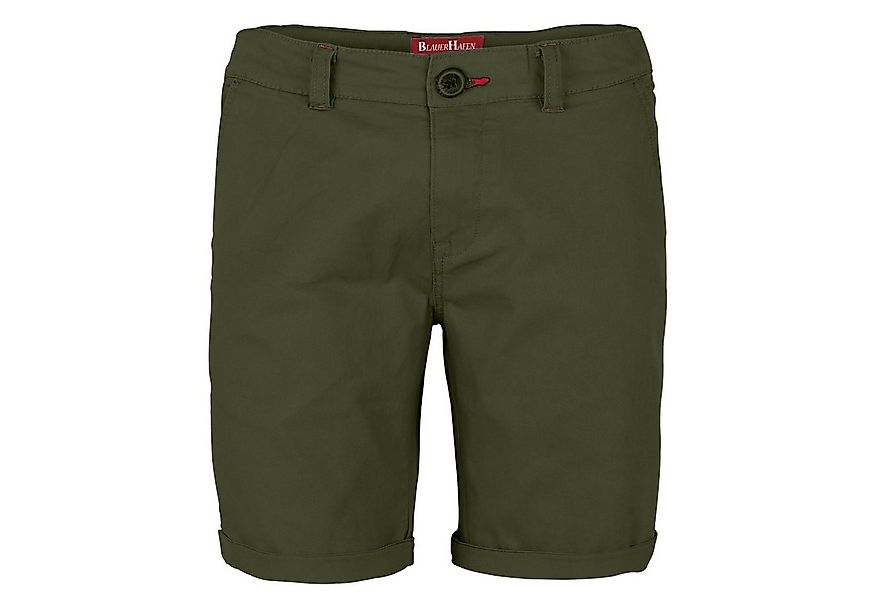 BlauerHafen Chinoshorts Herren Stretch Chino Shorts Slim Fit Bermuda Hose S günstig online kaufen