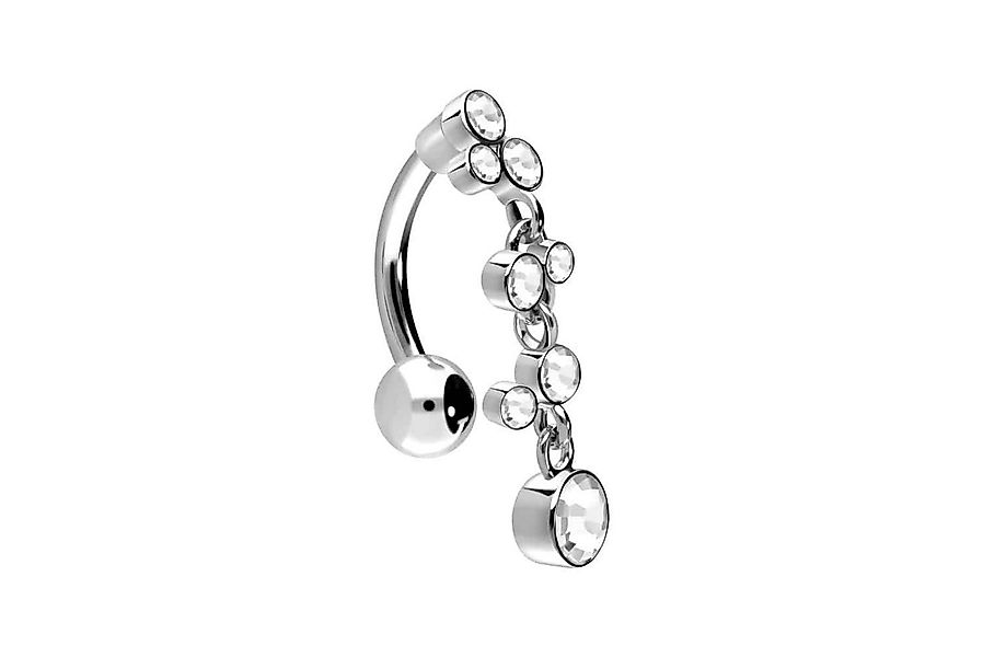 PIERCINGLINE Bauchnabelpiercing Titan Bananabell mit 925er Silber Design KR günstig online kaufen