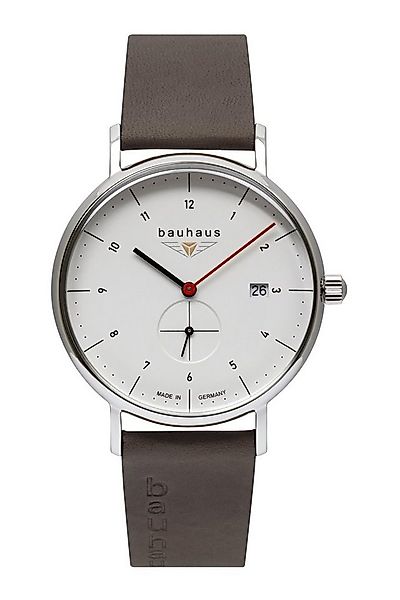 bauhaus Quarzuhr 2130-1, Armbanduhr, Herrenuhr, Datum, Lederarmband, Made i günstig online kaufen