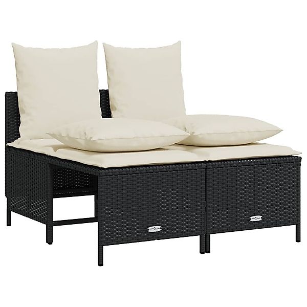 vidaXL Gartenlounge-Set 4-tlg. Garten-Sofagarnitur mit Kissen günstig online kaufen