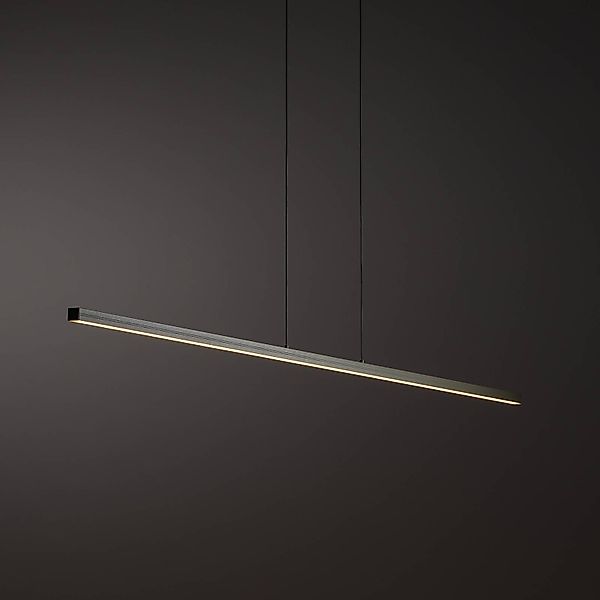 LED-Hängeleuchte BAR, olivgrün, Länge 150 cm, Metall, 32 W günstig online kaufen