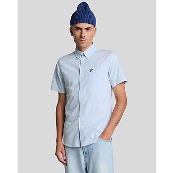 Lyle & Scott  Hemdbluse SW2213V SHORT SLEEVE SHIRT-W490 LIGHT BLUE/WHITE günstig online kaufen