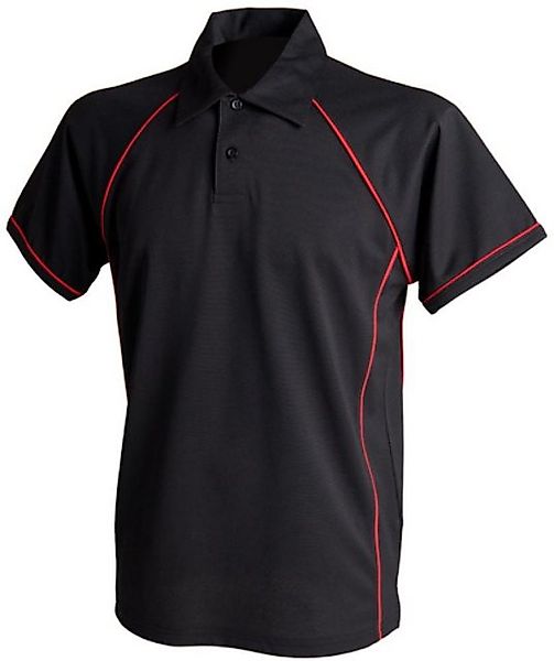 Finden+Hales Poloshirt Herren Piped Performance Polo / Coolplus®-Polyester günstig online kaufen
