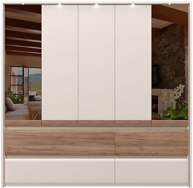 OTTO home Kleiderschrank "Invictus" UV lackiert, mit LED Beleuchtung, Soft- günstig online kaufen