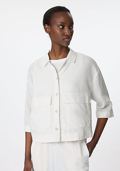 comma Funktionsjacke Indoor-Jacke Kurze Leinemix-Hemdjacke mit günstig online kaufen