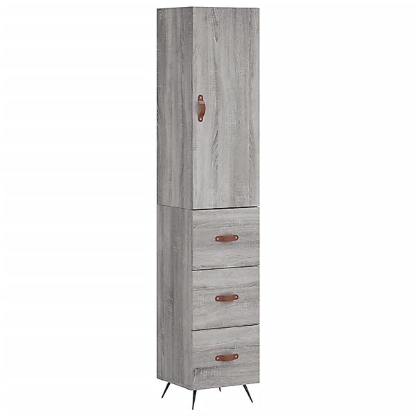 vidaXL Highboard Grau Sonoma 34,5x34x180 cm Holzwerkstoff 3198831 günstig online kaufen