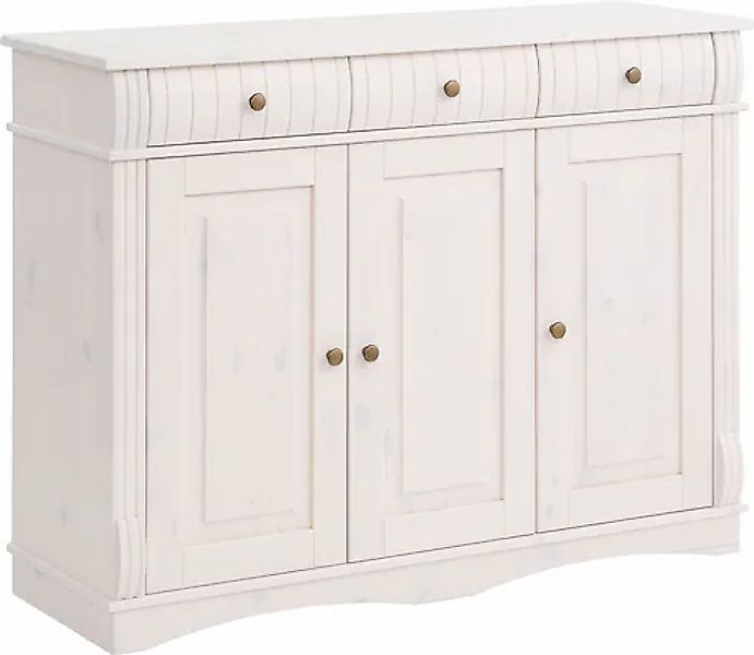 Home affaire Sideboard »Teresa«, Kommode, 3-türig, Breite 119 cm, aus massi günstig online kaufen