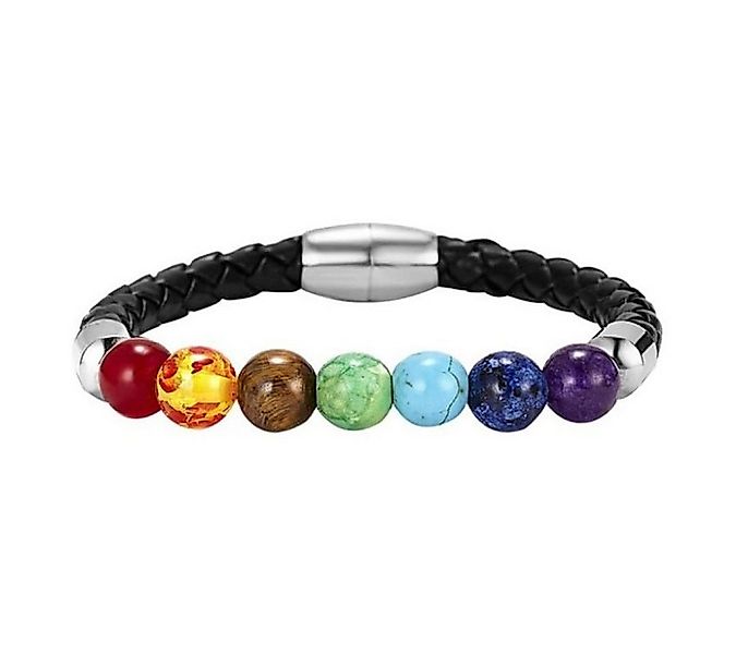 Saraswati Armband Armband Leder, Chakra Edelsteine 6cm flexibel mit Magnetv günstig online kaufen