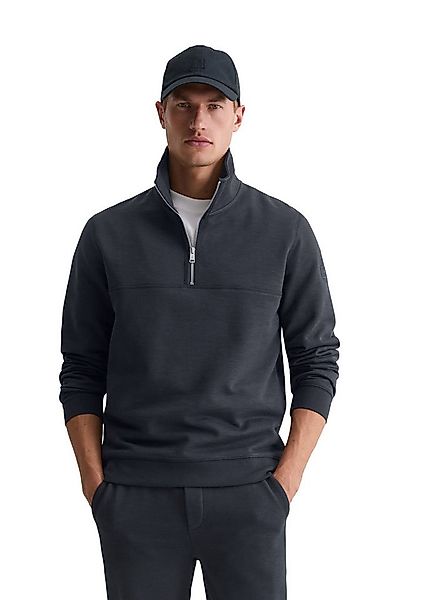 Marc O'Polo Sweatshirt regular fit aus weicher Bio-Baumwolle Troyerkragen m günstig online kaufen