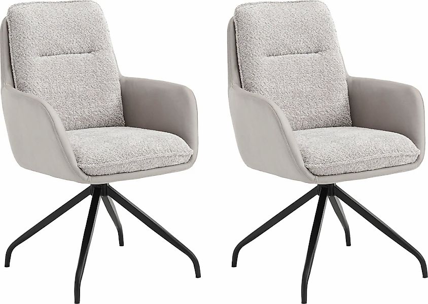 Home affaire Esszimmerstuhl "Barcelona" (Set) 2 Stk. Boucle verschiedene Ge günstig online kaufen