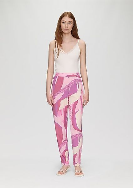 QS Stoffhose Viskose-Culotte mit fixiertem Umschlag-Saum günstig online kaufen