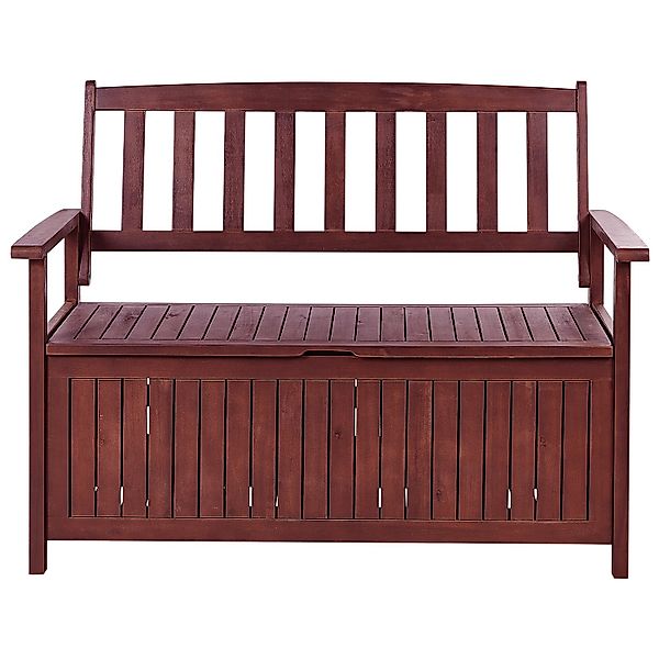 Beliani Gartenbank SOVANA Dunkelrot 60x120x91 günstig online kaufen