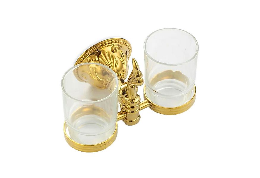 Belle Arti Zahnputzbecherhalter 2-fach Zahnputzbecherhalter Messing 2 Gläse günstig online kaufen