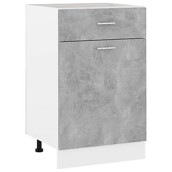 vidaXL Unterschrank Schubunterschrank Betongrau 50x46x81,5 cm günstig online kaufen