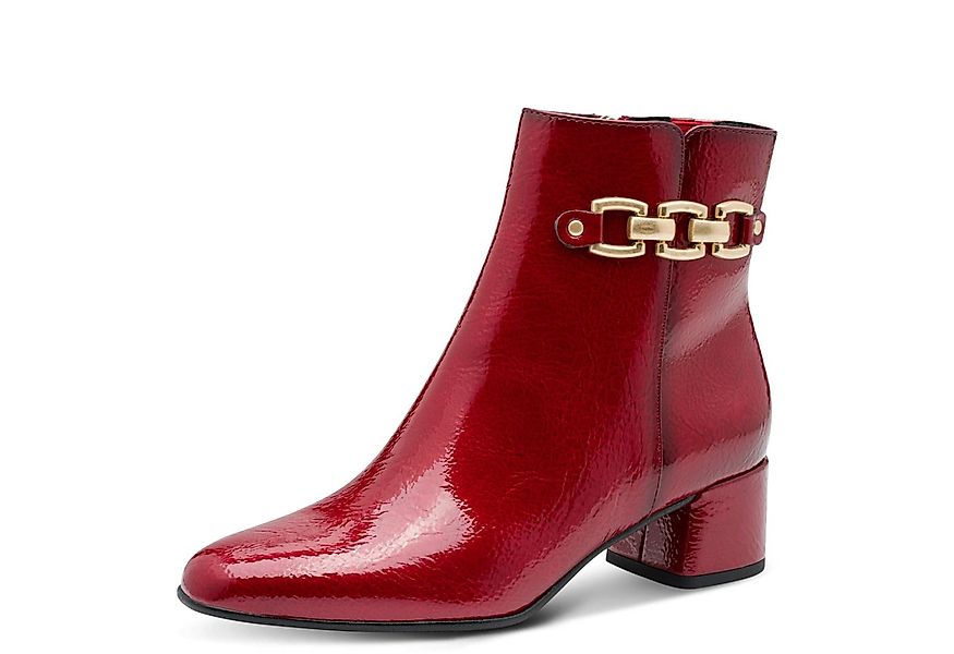 MARCO TOZZI Stiefelette, Blockabsatz, Abendschuh, Businessschuh mit goldfar günstig online kaufen