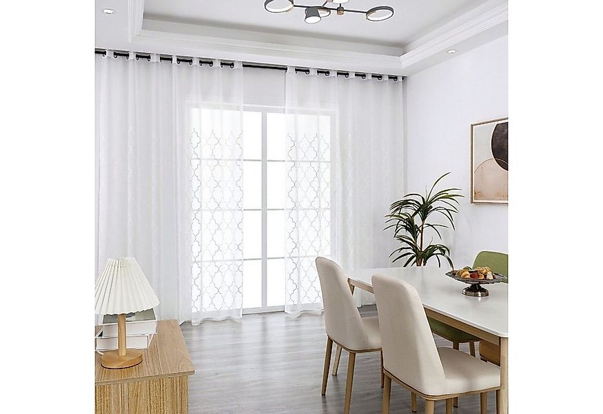 BYSURE Vorhang (2 St), Ösen, transparent, Voile, Diamante Vorhang günstig online kaufen