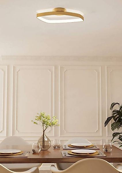 EGLO Deckenleuchte »VALLEROSA Deckenlampe, Alu, Stahl und Kunststoff, Essti günstig online kaufen