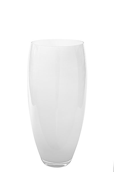 AFRICA Vase aus dickwandigem Glas weiss H 28 cm, D 14 cm günstig online kaufen