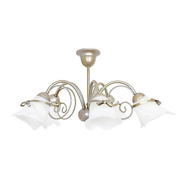 Licht-Erlebnisse Deckenleuchte KOKARDA, ohne Leuchtmittel, Florale Deckenla günstig online kaufen