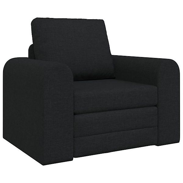 vidaXL Sofa Boden Schlafsofa 2-in-1 Schwarz 98x71x83 cm, 1 Teile günstig online kaufen