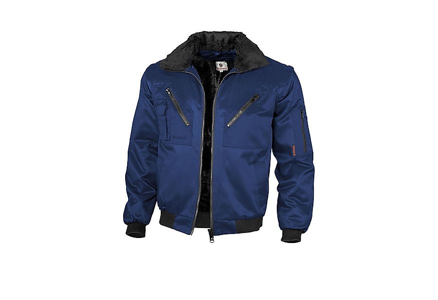 Qualitex Workwear Pilotenjacke Pilotenjacke einfarbig marine, Gr. L günstig online kaufen