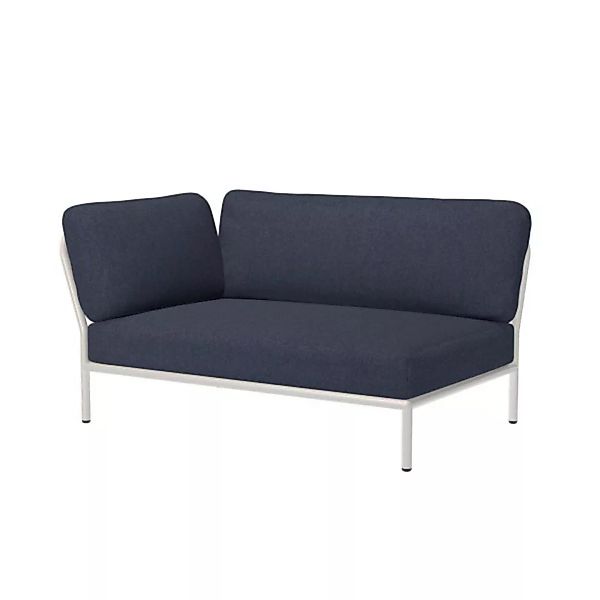 LEVEL Outdoor Sofa Lounge-Modul 2 Indigo Weiß Links günstig online kaufen