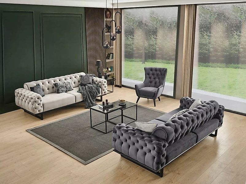 Villa Möbel Polstergarnitur ZEN, (Set, 2-tlg), Hand Made Qualtiy, Luxus-Mic günstig online kaufen