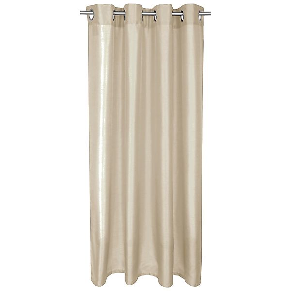 Bestlivings Gardine Blickdicht 140 cm x 175 cm Ösen Taupe Hell günstig online kaufen