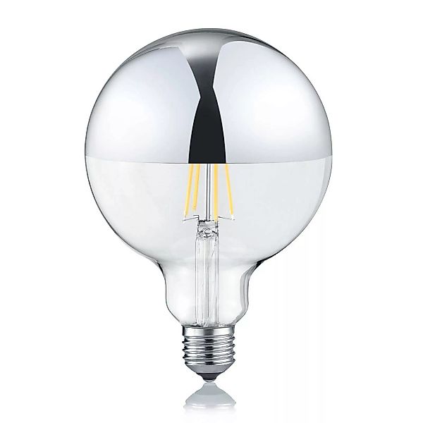 LED-Lampe E27 G125 7W 2.700K dimmbar Spiegelkopf günstig online kaufen