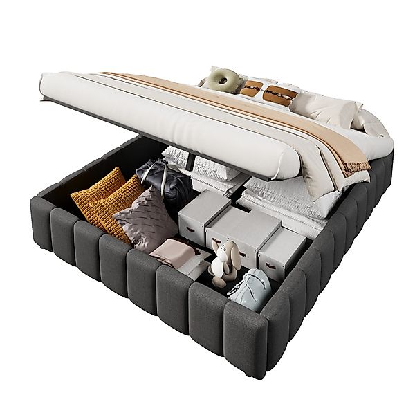 TavilaEcon Boxspringbett hydraulische Lagerung, ohne Kopfteil, günstig online kaufen