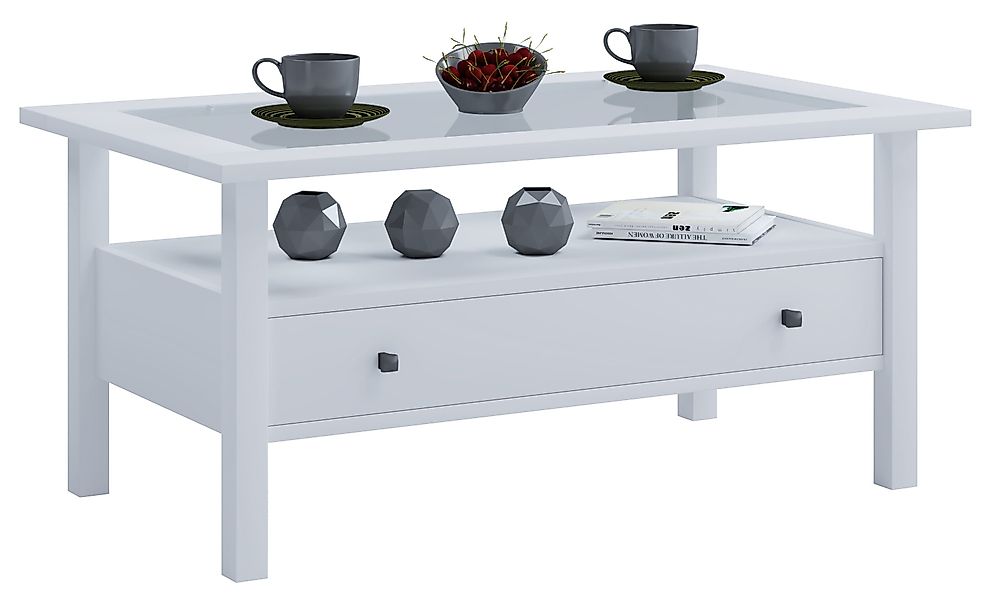 VCM Couchtisch Holz Sofatisch Couchtisch Schublade Lingis L günstig online kaufen