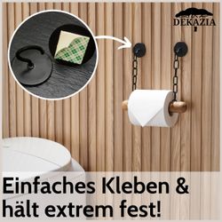DEKAZIA Toilettenpapierhalter ohne Bohren, WC Papierhalter günstig online kaufen