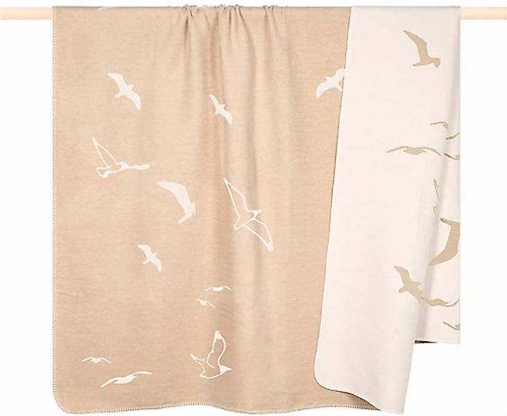 Wohndecke Decke Möwe Seagull Grau (150x200cm), günstig online kaufen