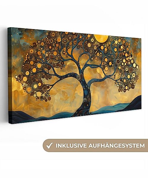OneMillionCanvasses® Leinwandbild Panorama Baum - Industriell - Abstrakt - günstig online kaufen