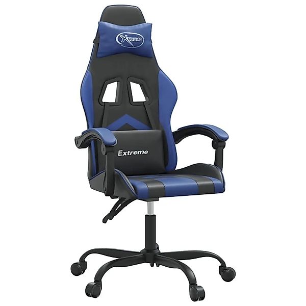 vidaXL Gaming-Stuhl Schwarz und Blau Kunstleder 3143890 günstig online kaufen