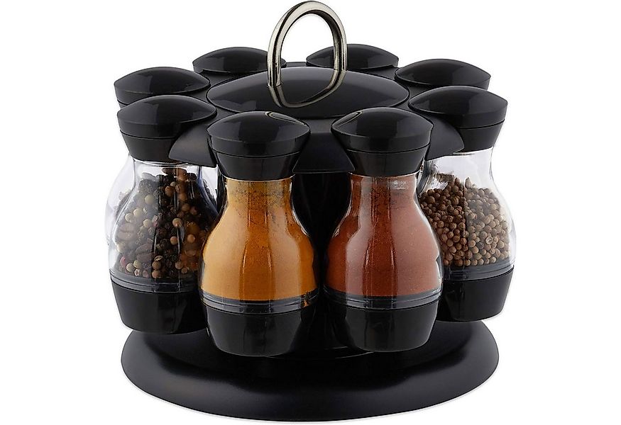 REDOM Gewürzkarussell Gewürzregal drehbar Küchenregal mit 8 Gewürzdosen, (1 günstig online kaufen