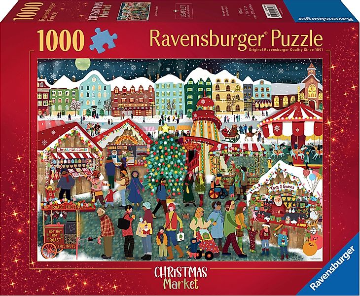 Ravensburger Puzzle Christmas Market, 1000 Puzzleteile, günstig online kaufen