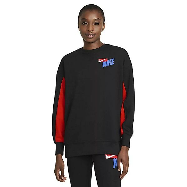 Nike Dri-figefifleece Graphic Crew Langarm-t-shirt L Black / Chile Red / Wh günstig online kaufen