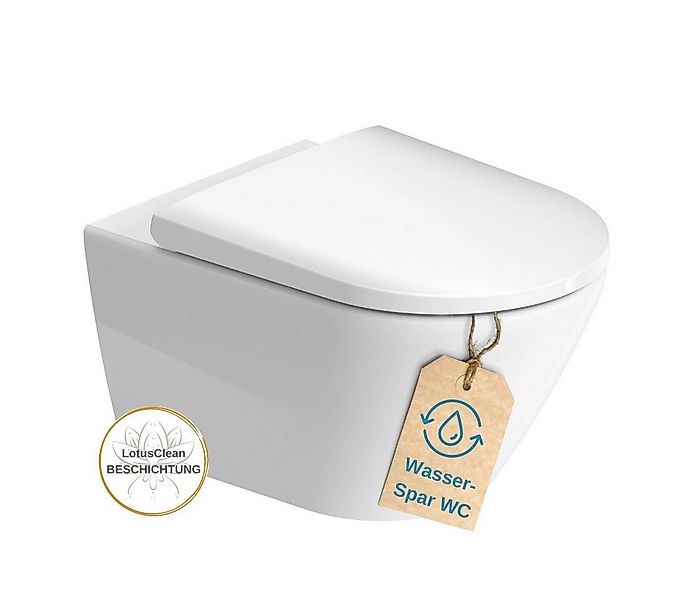 Duravit Tiefspül-WC Duravit Wand WC spülrandlos WC Sitz Schallschutz, Wand günstig online kaufen