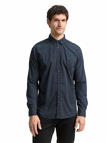 TOM TAILOR Langarmhemd, mit Muster günstig online kaufen