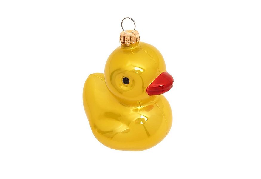 Krebs Glas Lauscha Christbaumschmuck Glasanhänger - gelbe Quietscheente - m günstig online kaufen