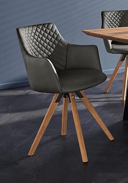 Home affaire Armlehnstuhl "LISABON" (Set) 2 Stk.mit Drehfunktion, Bezug aus günstig online kaufen