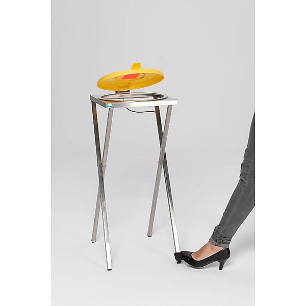 PROREGAL Robuster Scherenständer Mit Klemmring Fußpedal Für 120 Liter Sack günstig online kaufen