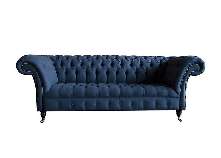 Xlmoebel Sofa Wohnzimmer-Sofa in Blau aus Stoff mit 3 Sitzplätzen, Hergeste günstig online kaufen