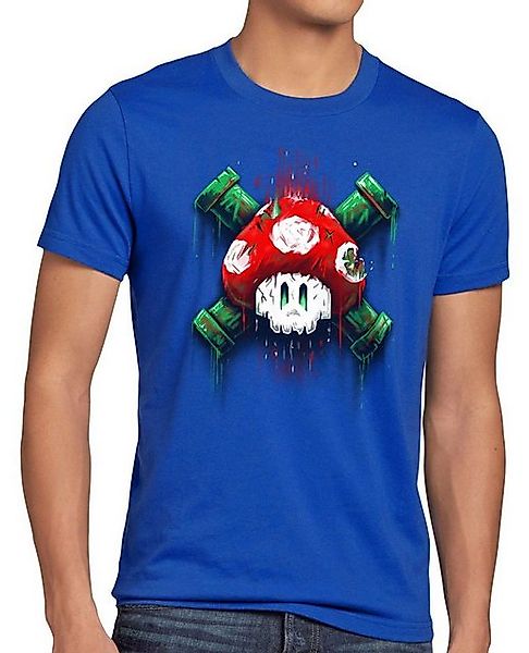 style3 T-Shirt Mario Totenkopf videospiel super world switch snes n64 ninte günstig online kaufen