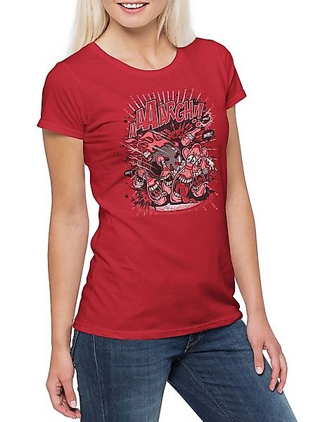 Urban Backwoods Print-Shirt Bowling Massacre Damen T-Shirt Let's Bowl Pins günstig online kaufen