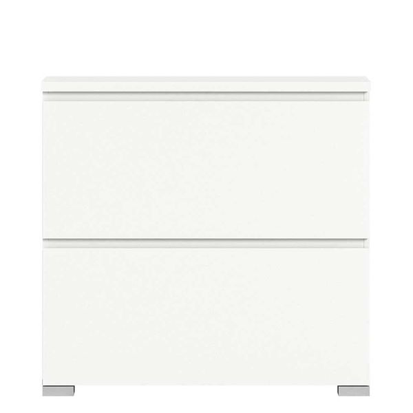 Schuhkipper weiss modern mit zwei Schuhwalzen 95 cm breit günstig online kaufen