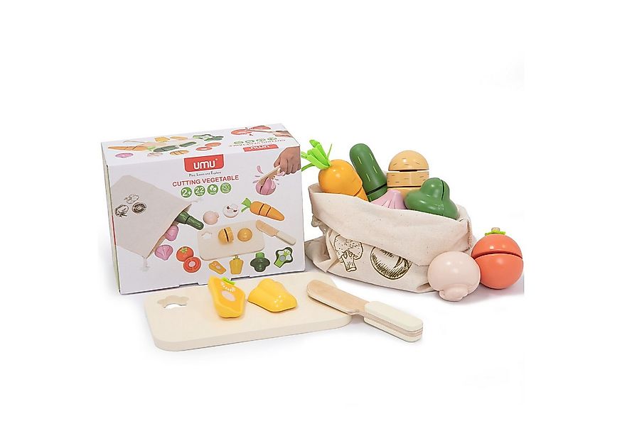 Esun Spielküche Holz Gemüse Schneideset für Kinder Kinderküche Spielküche Z günstig online kaufen