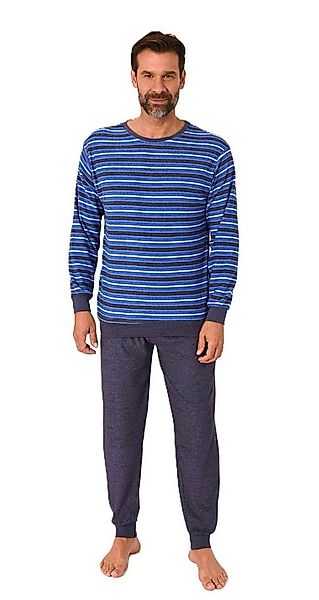 Normann Pyjama Normann Herren Frottee Schlafanzug mit Bündchen - auch in Üb günstig online kaufen